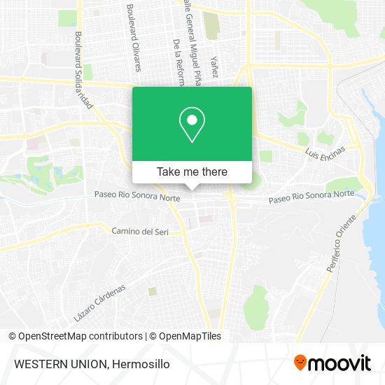 WESTERN UNION map