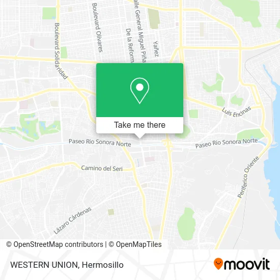 WESTERN UNION map