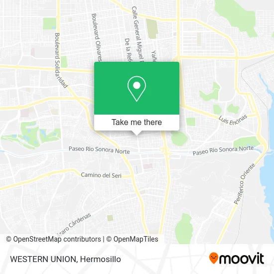 WESTERN UNION map