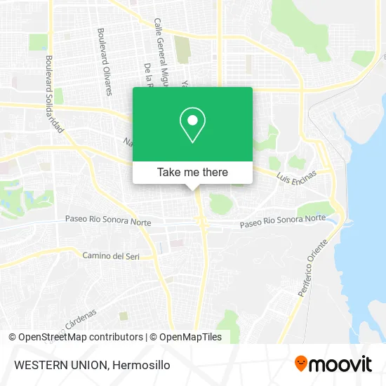 WESTERN UNION map