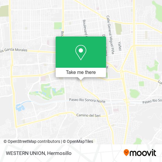 Mapa de WESTERN UNION
