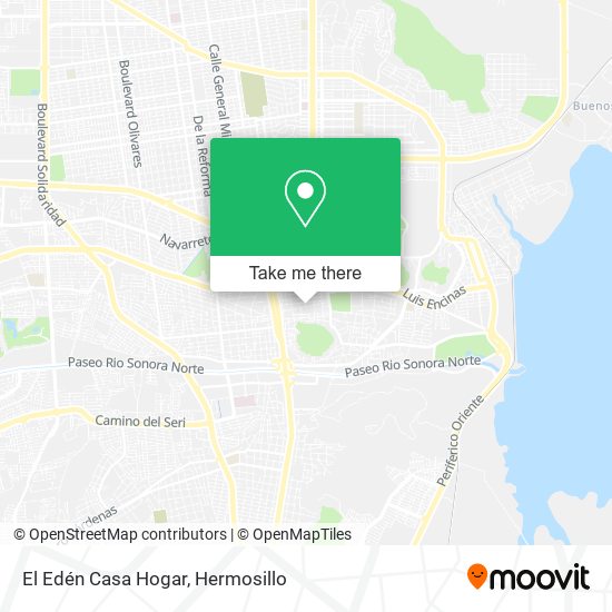 Mapa de El Edén Casa Hogar