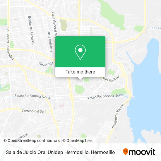 Mapa de Sala de Juicio Oral Unidep Hermosillo