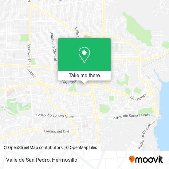 Mapa de Valle de San Pedro
