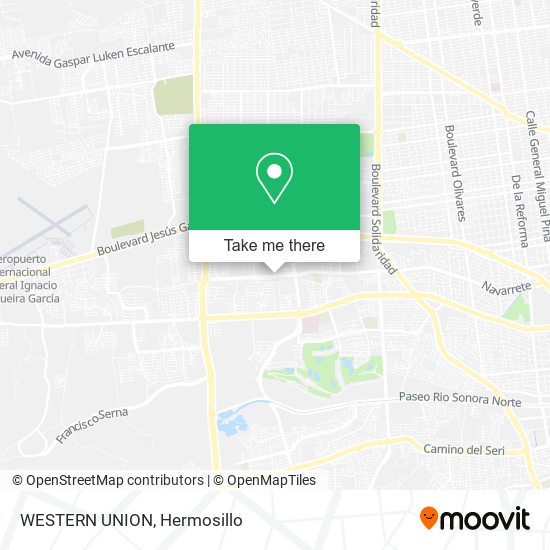 WESTERN UNION map