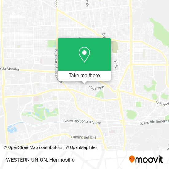 WESTERN UNION map