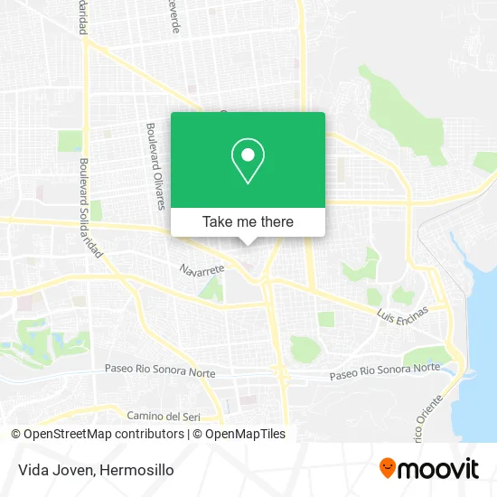 Vida Joven map
