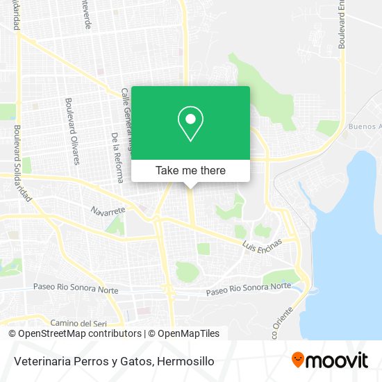 Mapa de Veterinaria Perros y Gatos