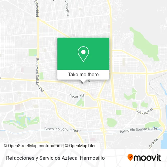 Refacciones y Servicios Azteca map