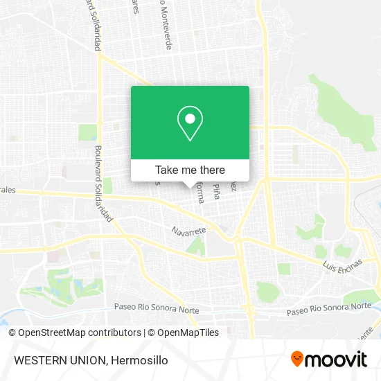 Mapa de WESTERN UNION