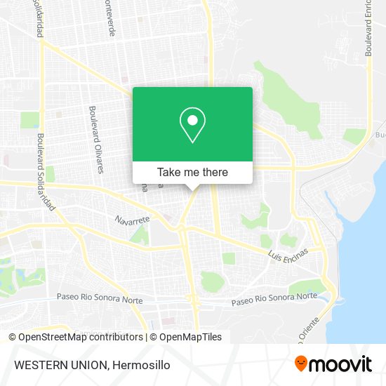 WESTERN UNION map