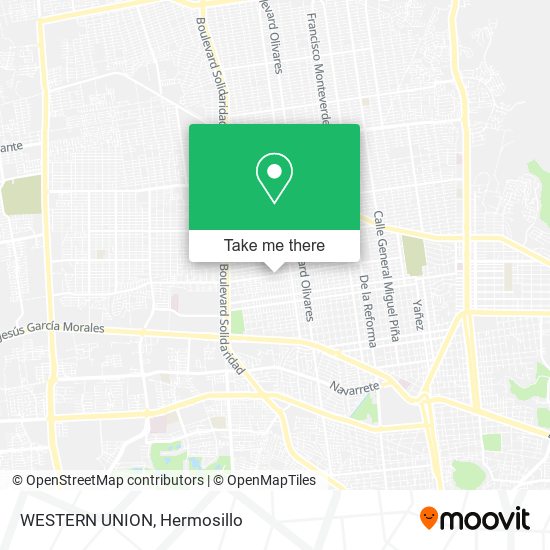 Mapa de WESTERN UNION