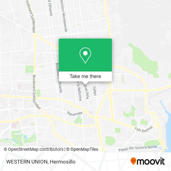 Mapa de WESTERN UNION