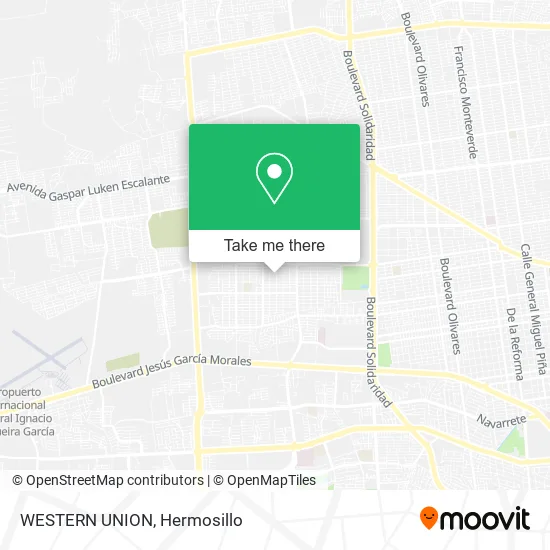 WESTERN UNION map
