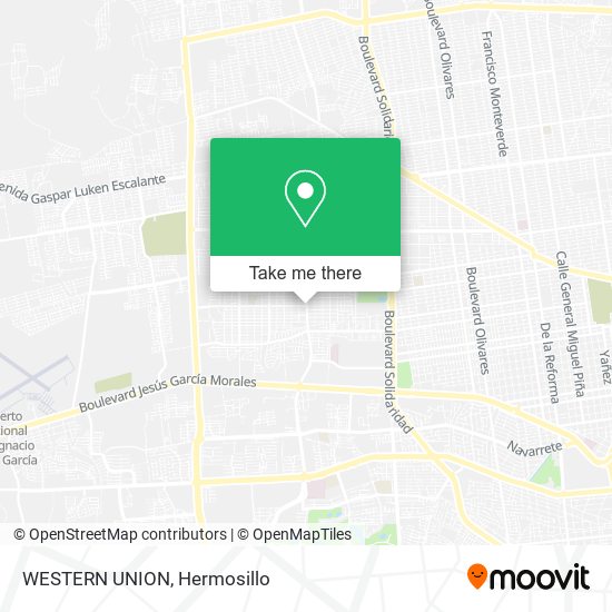 Mapa de WESTERN UNION