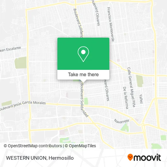 WESTERN UNION map