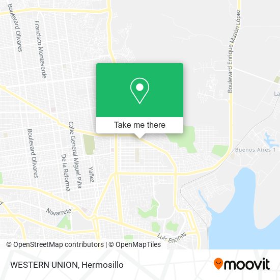 WESTERN UNION map