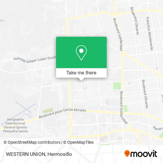Mapa de WESTERN UNION