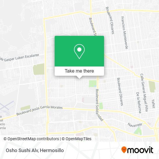 Mapa de Osho Sushi Alv