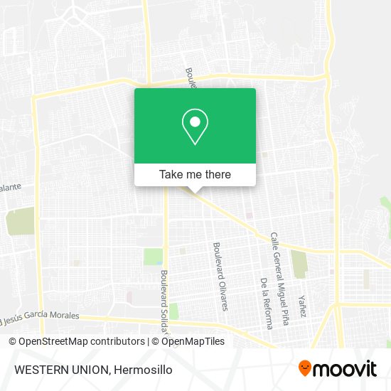 Mapa de WESTERN UNION