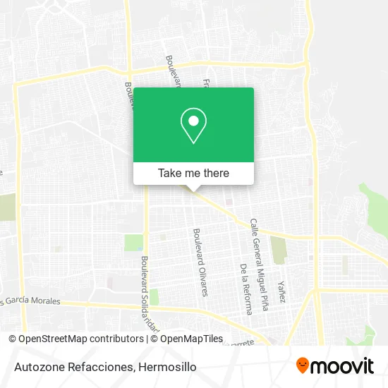 Autozone Refacciones map