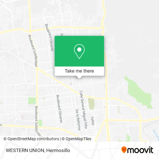 WESTERN UNION map