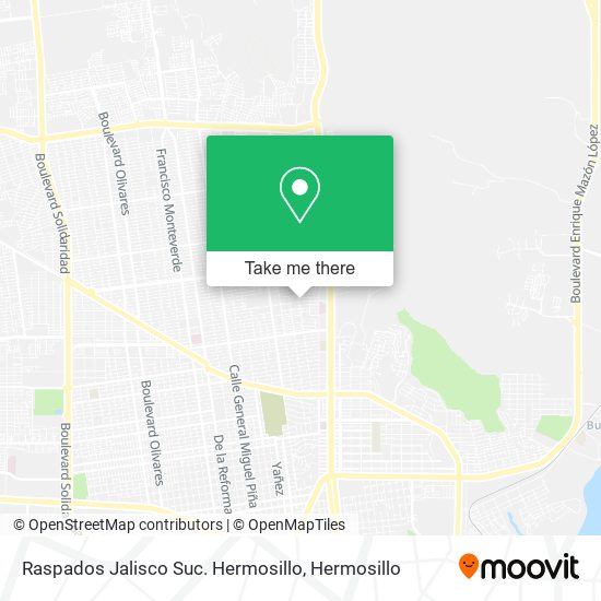 Raspados Jalisco Suc. Hermosillo map
