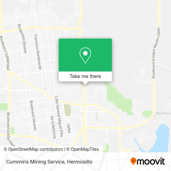 Cummins Mining Service map