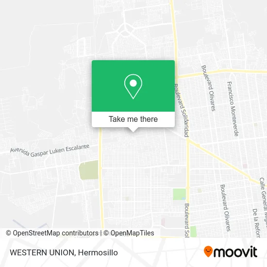 WESTERN UNION map
