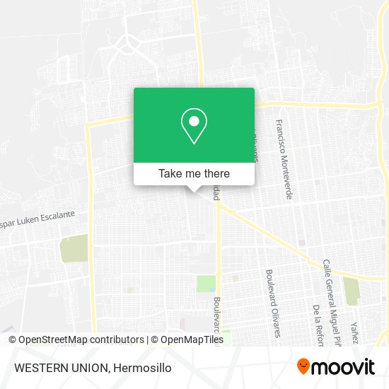 Mapa de WESTERN UNION