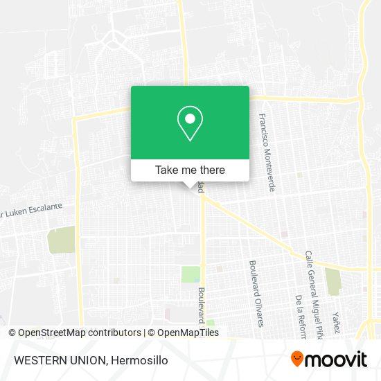 Mapa de WESTERN UNION