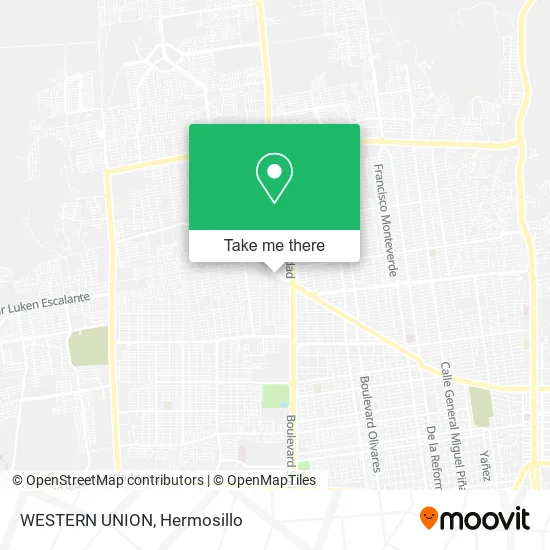 WESTERN UNION map