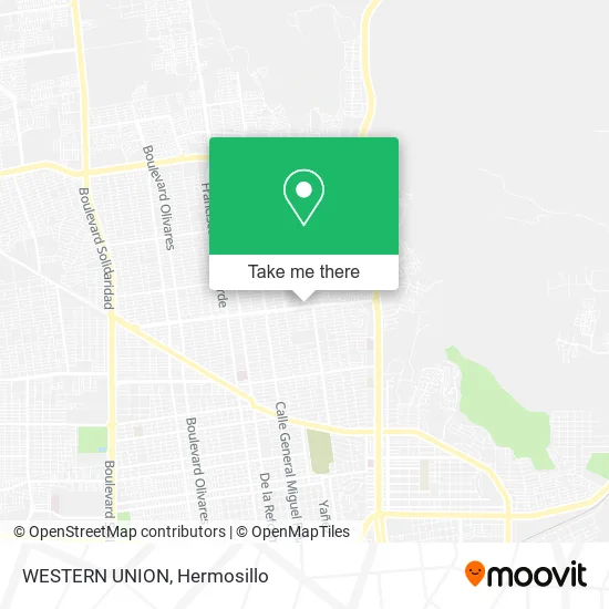 Mapa de WESTERN UNION