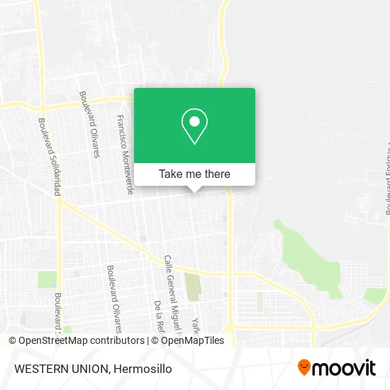 Mapa de WESTERN UNION