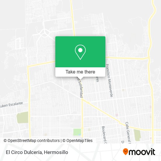 Mapa de El Circo Dulcería