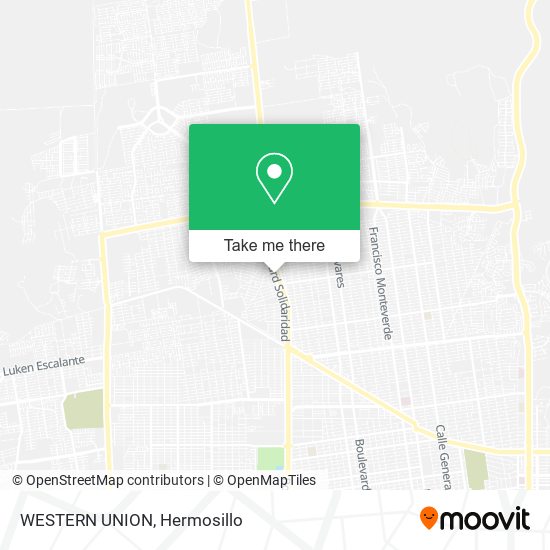 WESTERN UNION map