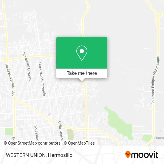 WESTERN UNION map