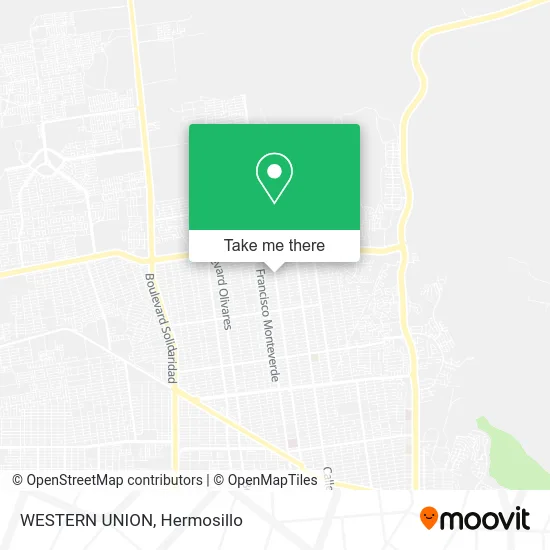 WESTERN UNION map