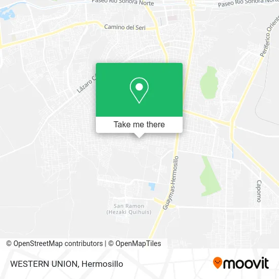 WESTERN UNION map