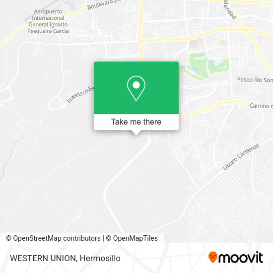 WESTERN UNION map
