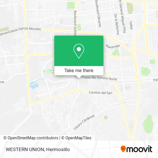 WESTERN UNION map