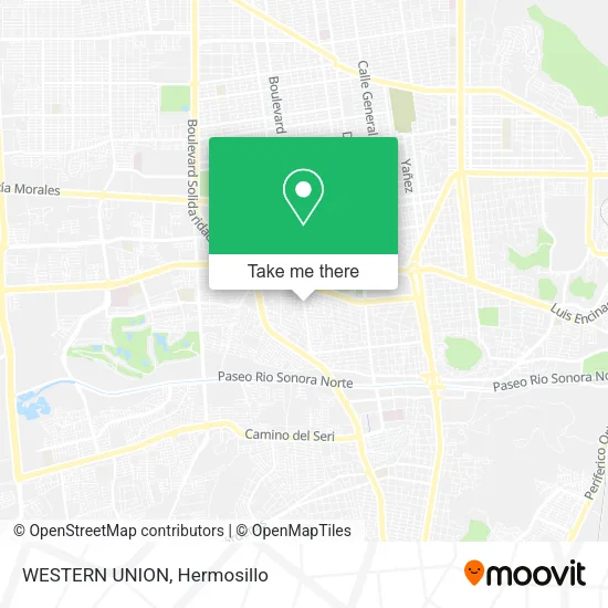 Mapa de WESTERN UNION
