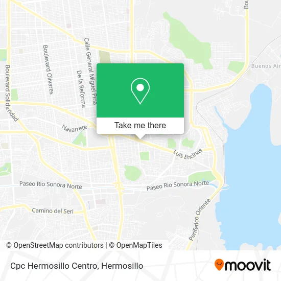 Cpc Hermosillo Centro map