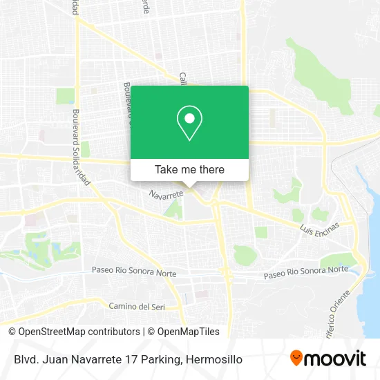 Blvd. Juan Navarrete 17 Parking map