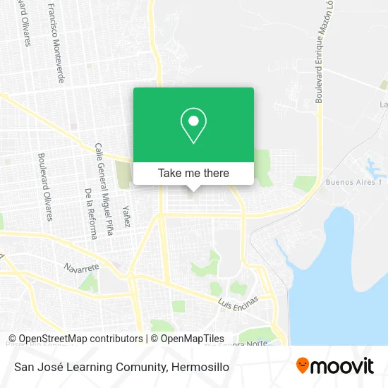 San José Learning Comunity map