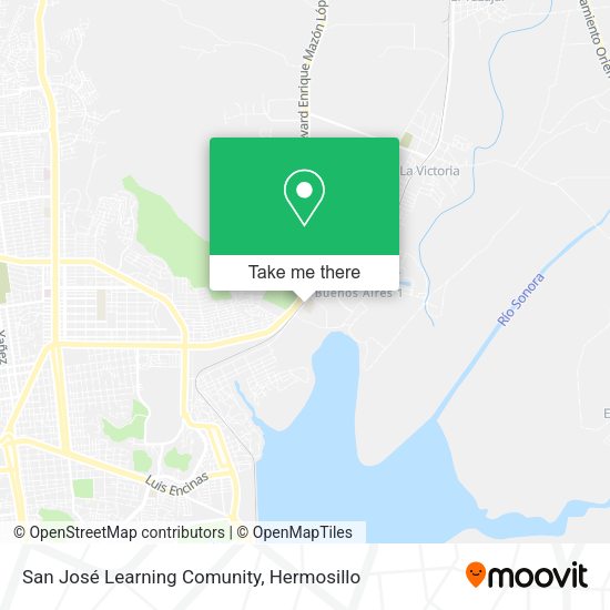 San José Learning Comunity map