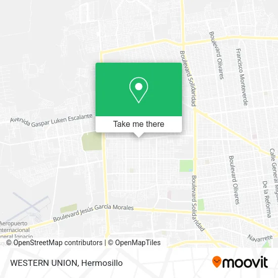 WESTERN UNION map