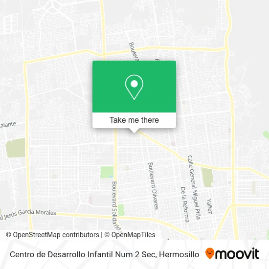 Centro de Desarrollo Infantil Num 2 Sec map
