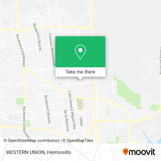 Mapa de WESTERN UNION