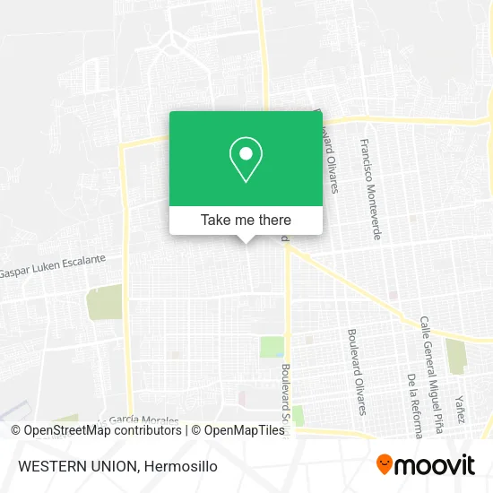 WESTERN UNION map
